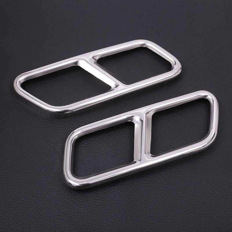 

Защитная накладка на выход выхлопной трубы автомобиля для Mercedes Benz SR Class W222 Coupe W251 10-17 GL Class X166 13-15 AMG серебряный