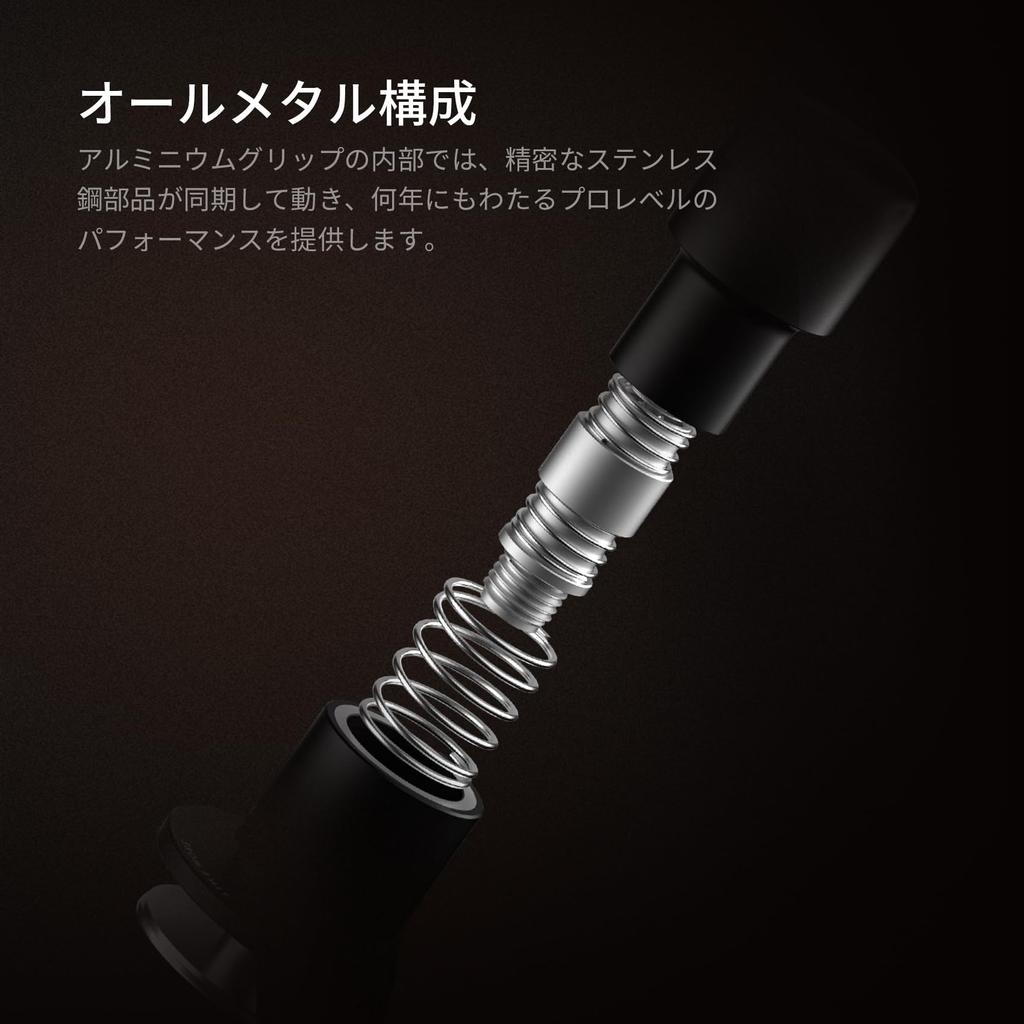 TIMEMORE 58mm Espresso Tamper - Stainless Steel & Aluminum Impact Tamper with Acoustic Feedback, Spring-Loaded Hand Tamper Tool for Baristas, Fits