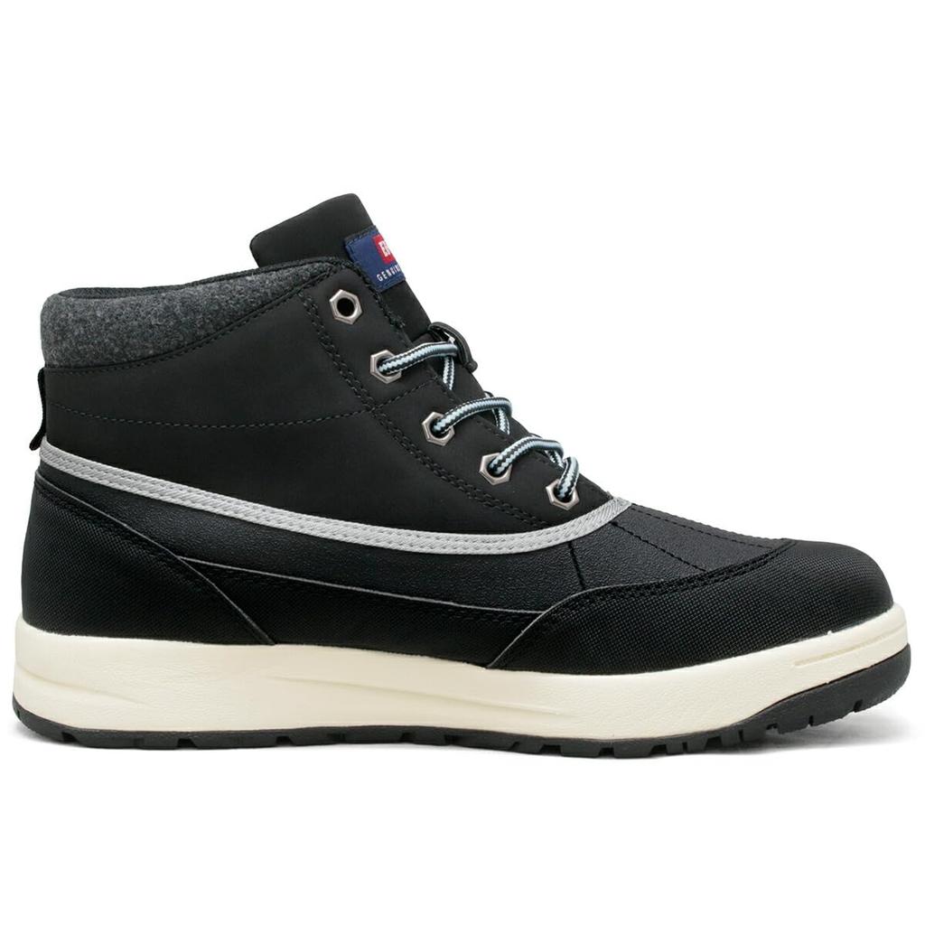 Edwin Eds1000 Black Waterproof Outdoor Shoes for Rain and Size Men's High-Top Sneakers, Lightweight, Snow, Lace-Up, 26.5