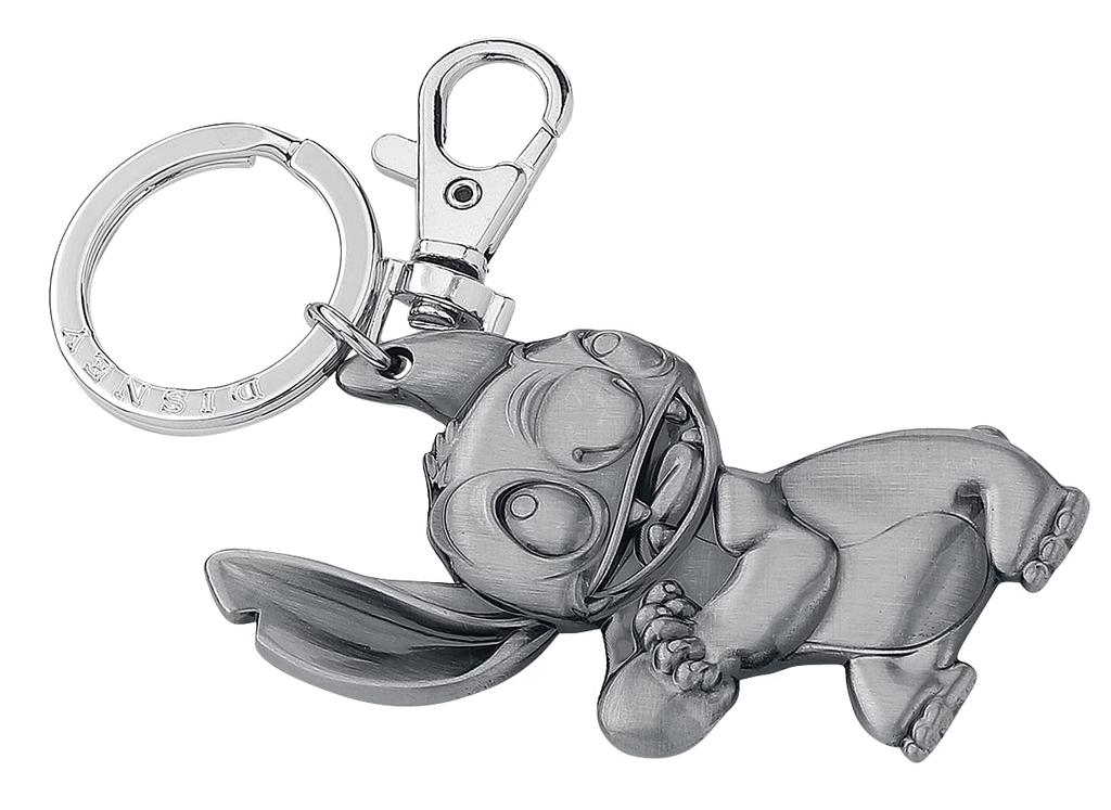 Disney Stitch Pewter Keyring (Keychain) [Used] Silver 3