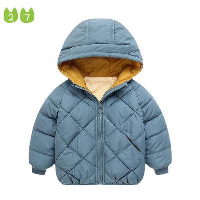 Winter Kinder Baumwolle tragen Jungen und Mädchen verdickte Kapuzenjacke kurze Baumwolljacke