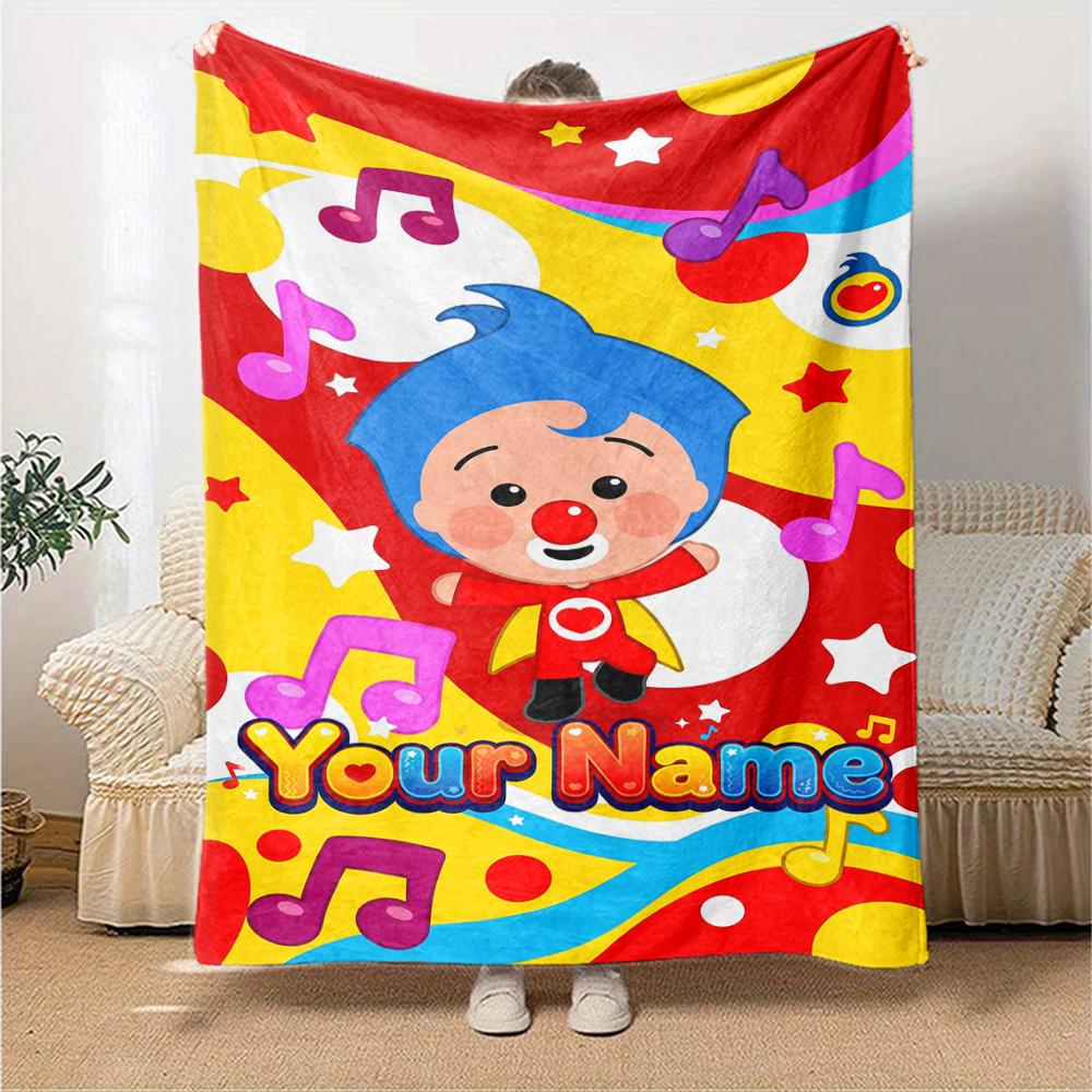 Plim Plim Customize Your Name Blanket Multi-purpose Customizable Blanket Comfortable Throw For Office Home Decor Picnics Bedding for All Occasions