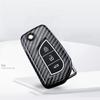 ABS Carbon 2 3 4 Buttons Car Key Case Cover For Toyota Hilux Corolla Avensis Prado Fortuner RAV4 CHR Shell Accessories