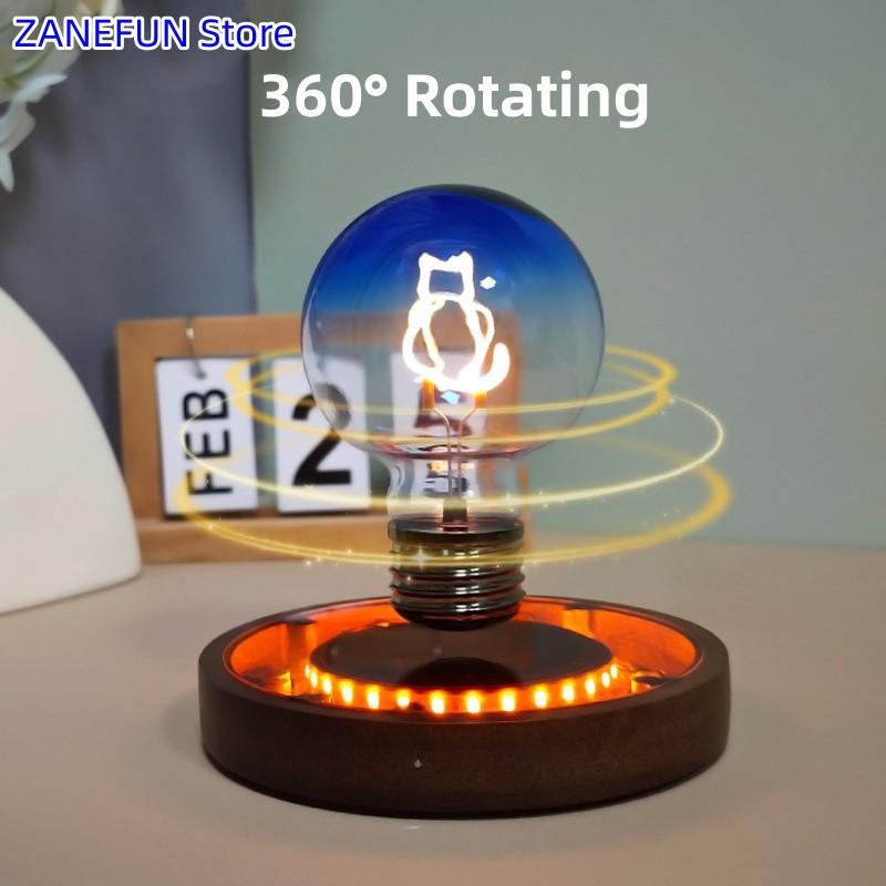Magnetic Levitation Creative Wireless Bulb Lamp Floating Light Bulb Gravity Lamps Magnetic Levitating Home Office Decor