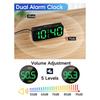 M-Modern-Small Loud Alarm Clock For Heavy Sleepers Adults,Compact Travel Clocks For Bedrooms Bedside,Ok To Wake For Kids,Teens