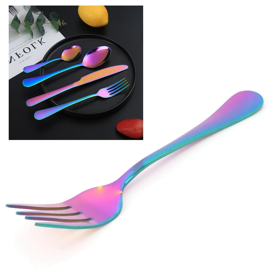 Widelec Stal Nierdzewna     Sztućce Nadające się do Restauracji Kuchni Domowej