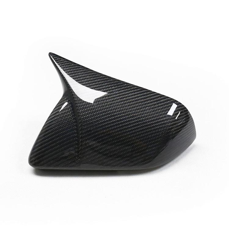 Carbon Fiber Rearview Mirror Cover with Lights for Ford Mustang 15 US Spec