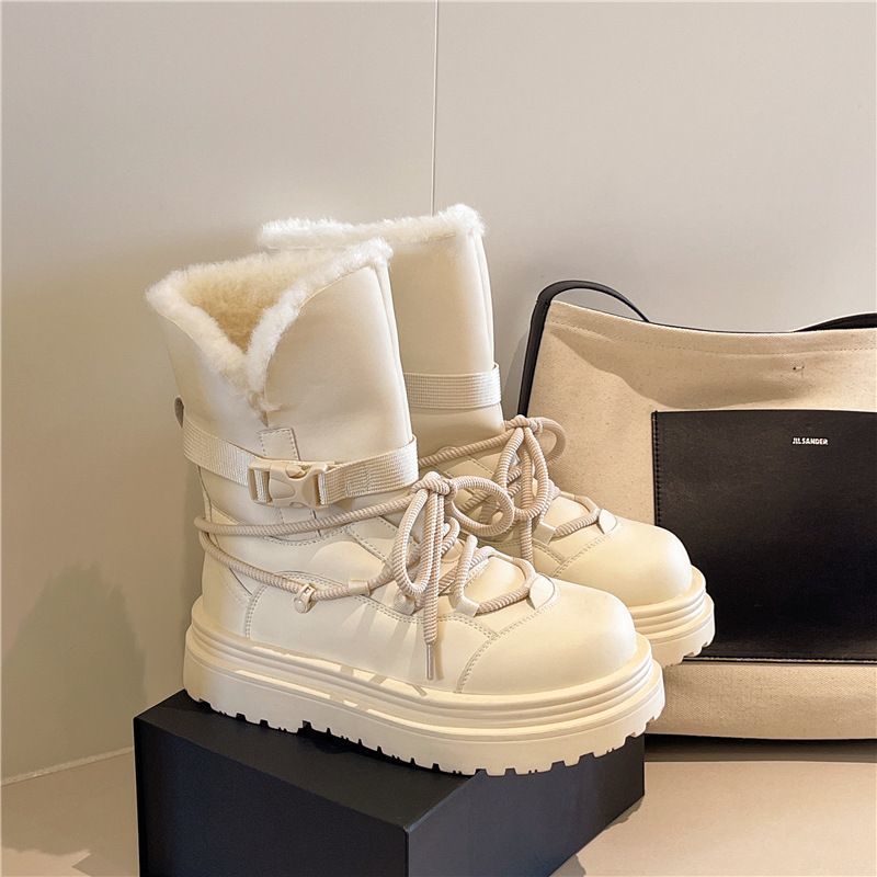 

Женские зимние теплые ботинки на мягкой подошве большого размера, с мехом, ботильоны до щиколотки с подкладкой, противоскользящие, для пеших прогулок, повседневные, спортивные, хлопковые ботинки, ботинки Мартина 37