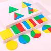 Дитячі Геометричні Фігури Дерев'яні Пазли Іграшки Діти Освітні Монтессорі Іграшка для Раннього Навчання Просвітництво та Пізнання TMZ