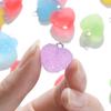 10pcs/lot Colorful Heart Shape Soft Candy Cute Charms Pendants For DIY Earrings Necklace Jewelry Accessories Findings