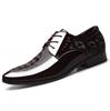 Leather Shoes Men  Business Oxford  Breathable Patent Leather Formal Shoes Plus Size Man Office Wedding Flats Male Black