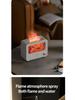 Bluetooth Flame Aroma Diffuser Humidifier - Colorful Spray, Large Desktop Fireplace Design