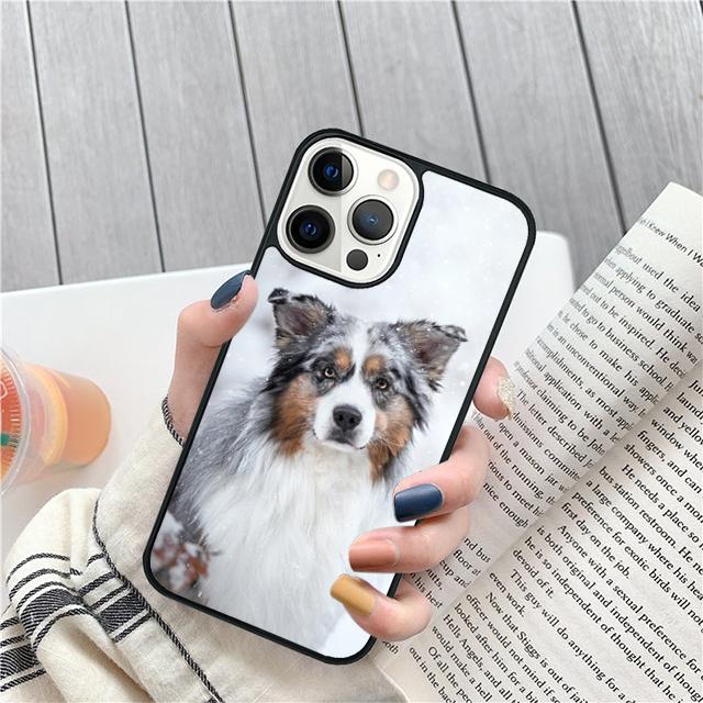 Australian Shepherd Puppy Dog Phone Case Cover For iPhone 17 Air 15 16 Pro Max 14 13 12 11 Pro Max Plus Coque
