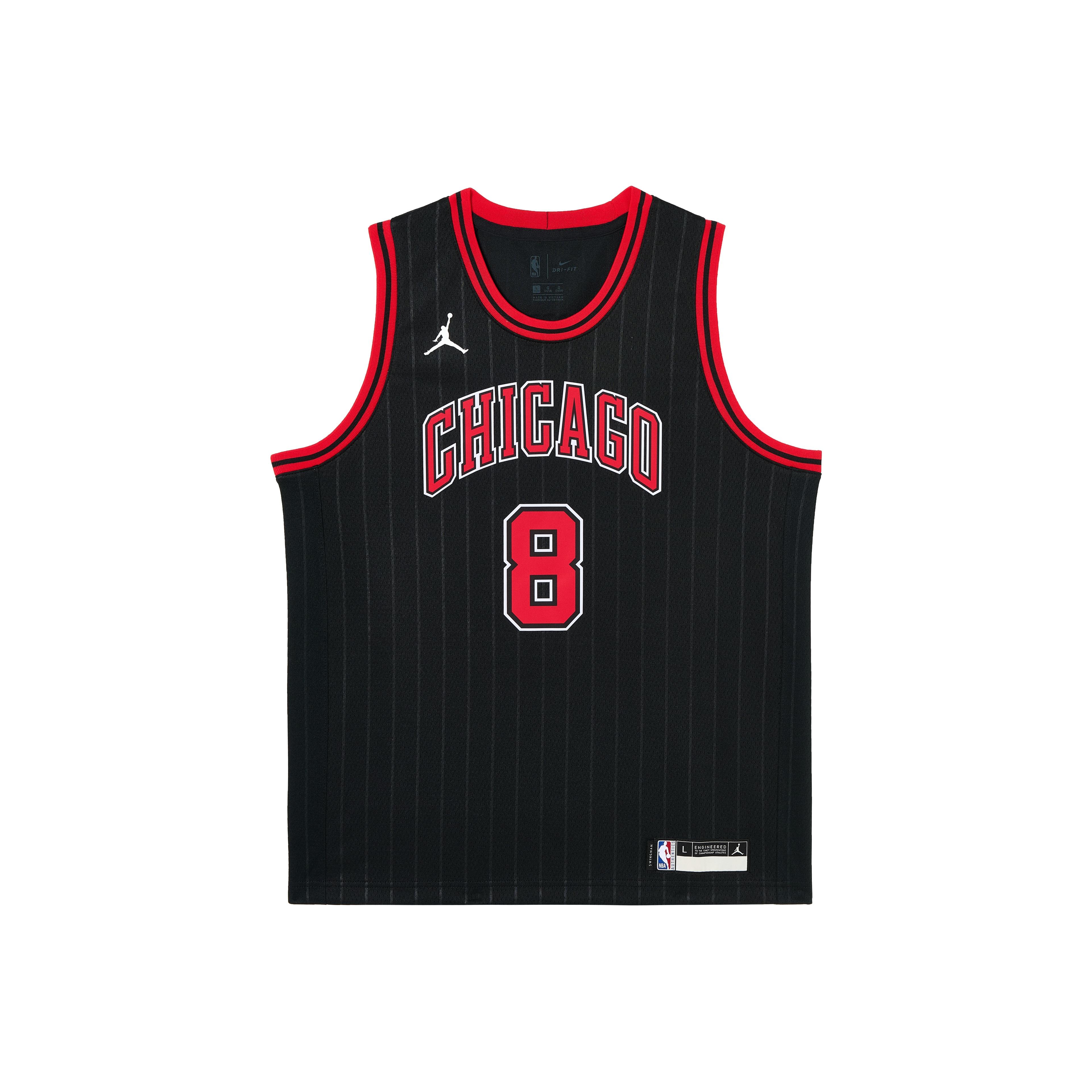 

Джерси НБА Jordan для молодежи Чикаго Буллз Зак Лавин 8 Dri-Fit Пуловер Детские джерси 3Y2B7BXAP-BULZL M