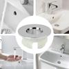 1PCS Plastic Bathroom Kitchen Basin Sink Overflow Cover Ring Insert Replacement Chrome Hole Round Drain Cap Basin Accessory
