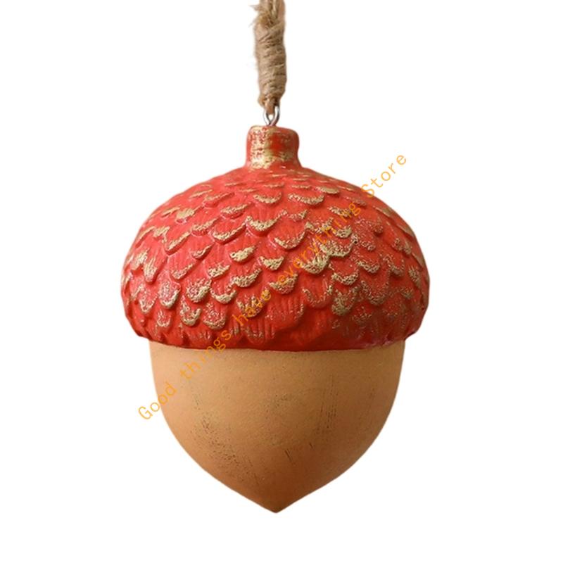 Retro Wooden Acorn Christmas Ornament User Friendly Holiday Decorations For Home Tree Window Mantels Decoration 55KF