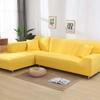 Solid Color 1/2/3/4 Seat Sofa Cover Stretch Milk Silk Fabric Couch Covers for Living Room Sectional Corner Settee Slipcovers 1PC