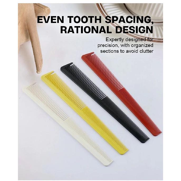 3Pcs Professional Hair Styling Comb Set Barber Taper Comb Fine Wide Teeth Comb Hair Cutting Dye Salon Home Hairdressing Tool