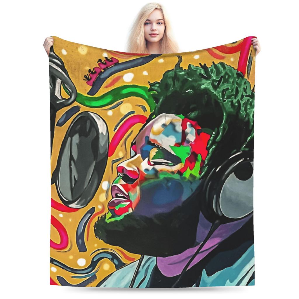 Retro Rod Wave  Blankets  Warm Soft Fashion Plush Bedding Throws For Children Bedroom Flannel Bedspread Bed Cover