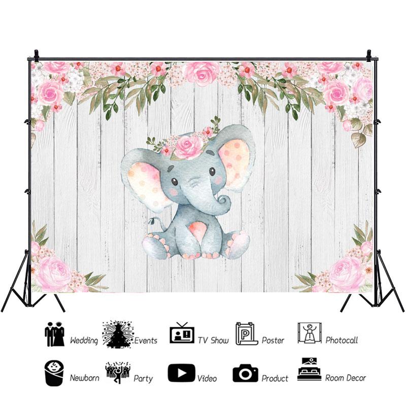 La mulți ani Elefant Copii Fond Fotografie Copii Fond Fotografie Prop