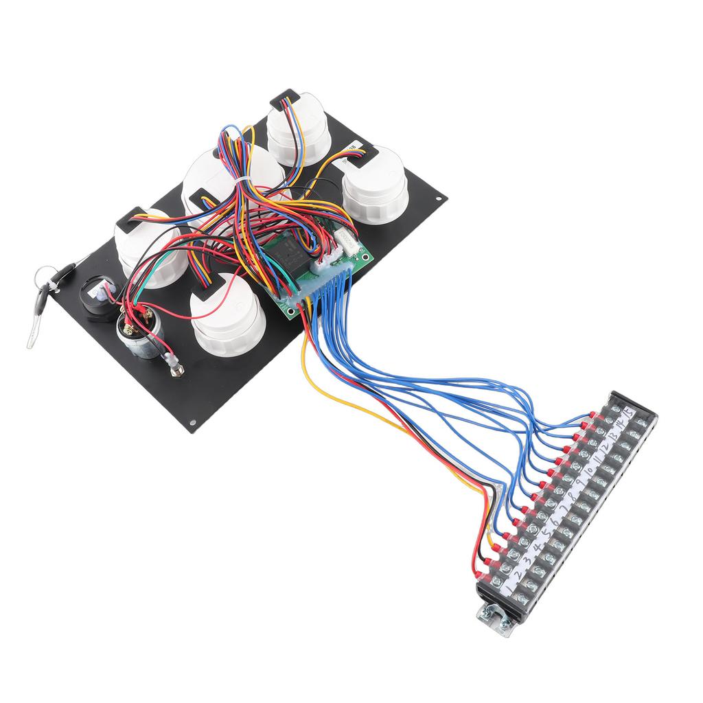 85mm Instrument Panel Gauge Set 24V 0 to 3000RPM Water Temperature Oil   Oil Pressure with Key for Boat Yacht
