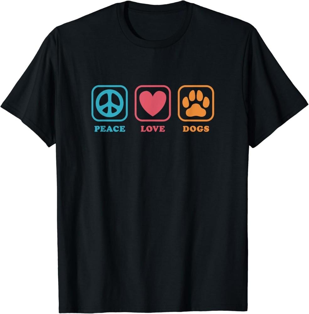 

Peace Love Dogs - Dog Owner Gift Unisex T-Shirt L