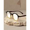 Fashion Reading Glasses for Men Women Ultra Light Elegant Leather High Grade Snake Shaped Middle Age Eyewear
