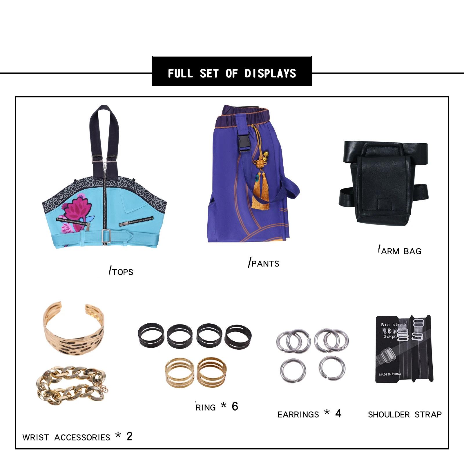 

Аниме K-Pop Косплей Зои Топ Брюки Охотники на демонов Руми Куртка Шорты Аксессуары Мира Футболка Хэллоуин Женские костюмы K-POP Корея Kids 150