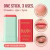 HUDA GIRL Coral Pink Blush Stick for Face Makeup - Long-Lasting, Waterproof & Blendable Blusher for Cheeks with Natural Smooth Finish for Women and