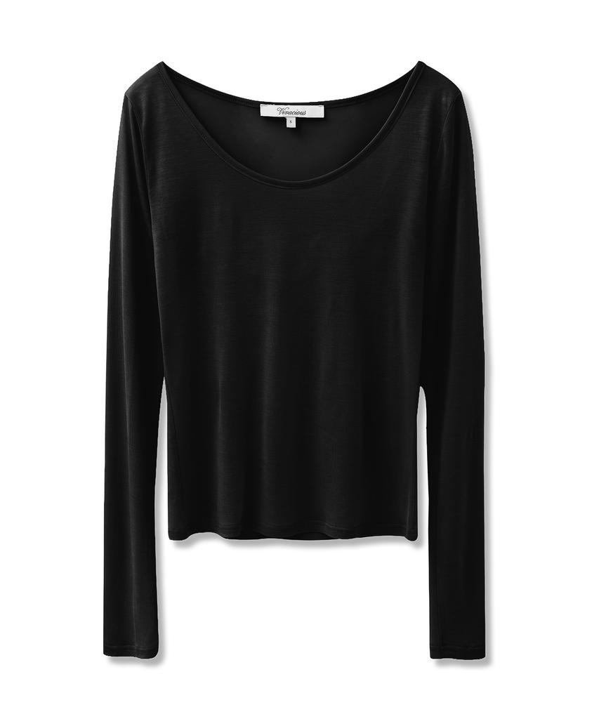 VIVACIOUS Brin See-Through Round Neck Tee_6 Colors