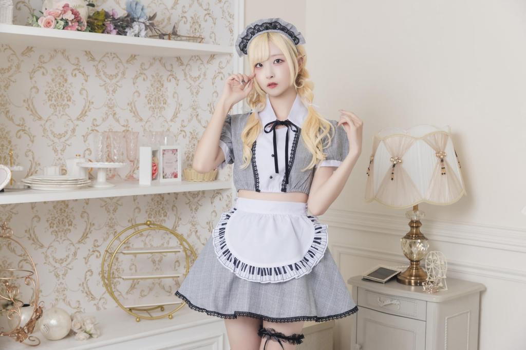 Clearstone Lyrical Palette Cosplay Halloween Pianoforte Maid JamsCollection Damen Schwarz