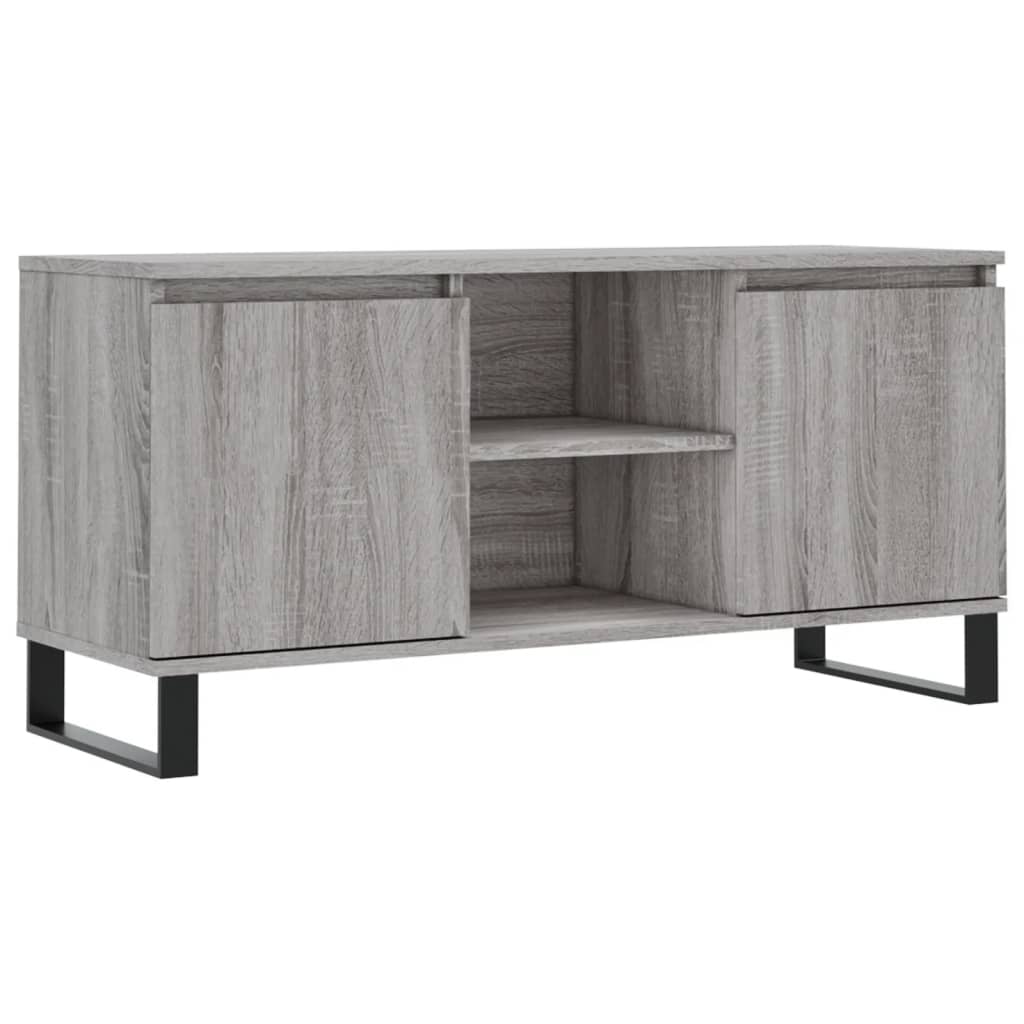 TV Cabinet Gray Sonoma 104 x 35 x 50 cm Engineered Wood