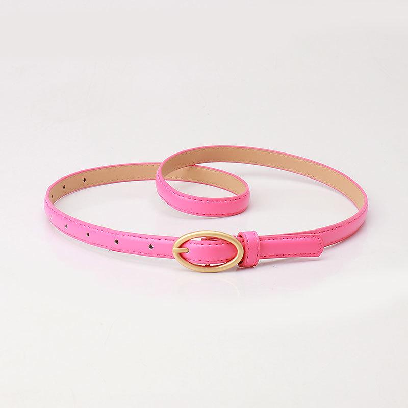 

Новый женский свежий тонкий ремень - овальная пряжка Dopamine, модный и универсальный для платьев