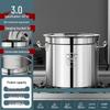JPHZNB Stainless Steel Round Stockpot with Lid