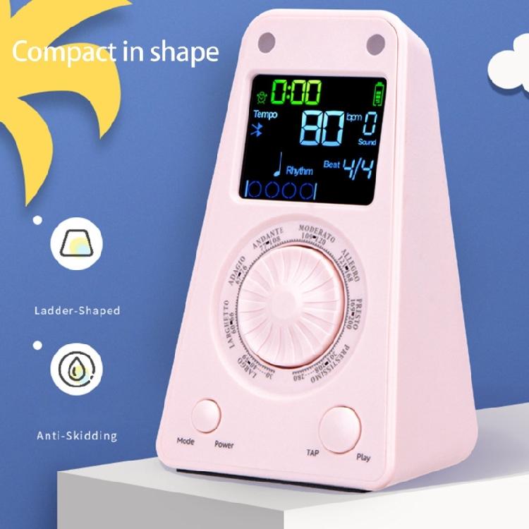 Vibrating Metronome Portable Metronome Vibrating Quiet Metronome Rechargeable Battery Beat Trainer ABS Texture for Adult