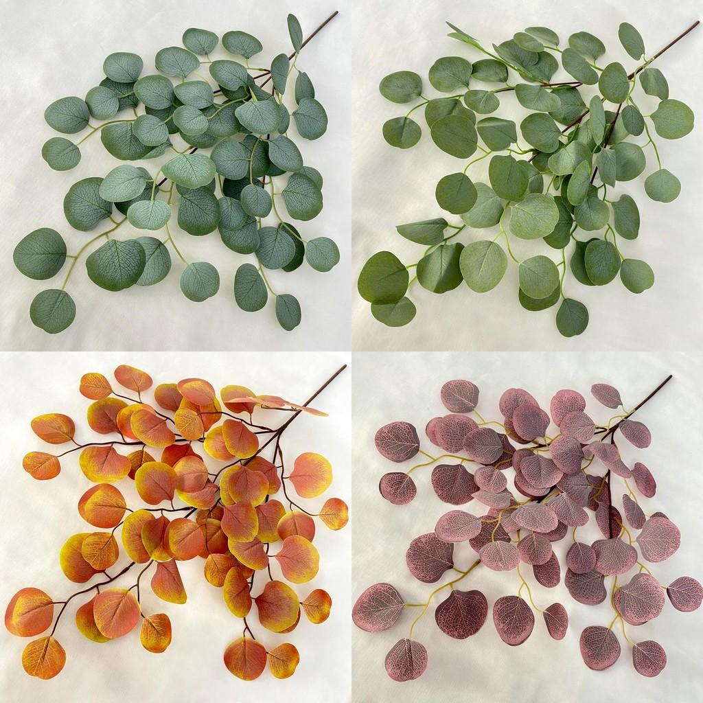 Painted Oil Artificial Leaves Wedding Props Decorate Realistic Foliage