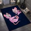 Classic Cartoon Two Funny Mice Print Carpet for Living Room Bedroom Sofa Doormat Decor Sofa Area Rug Non-slip Floor Mat