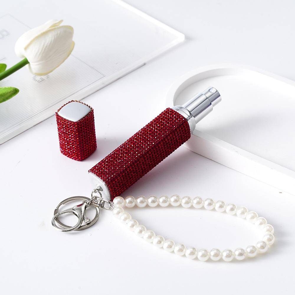 10ml Crystal Rhinestone Keychain Perfume Bottle Shiny Perfume Atomizer New Cosmetics Bottle  Gift