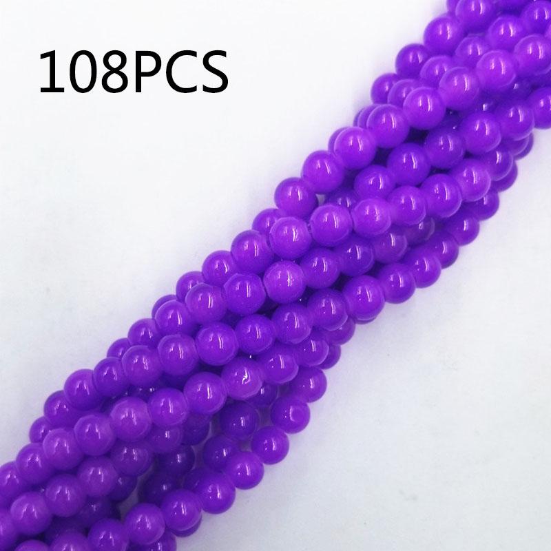 70/108pcs 8mm Glass Loose Beads DIY Handmade Accessories for Bracelet Necklace  Jewelry Making