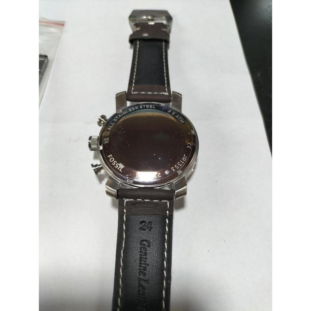 Used FOSSIL Fossil Chronograph Men's Watch JR1363 Brown Leather