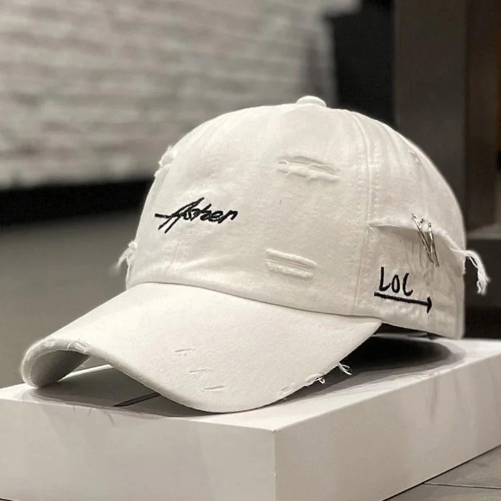 Distressed Letter Embroidery Baseball Cap Dad Hats For Men Women Vintage Trucker Hat Adjustable Unisex Outdoor Sports Sun Hat