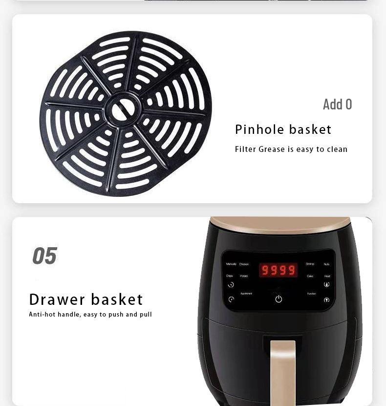 Large Capacity Touch Air Fryer - Multi-Function Electric Fryer for French Fries