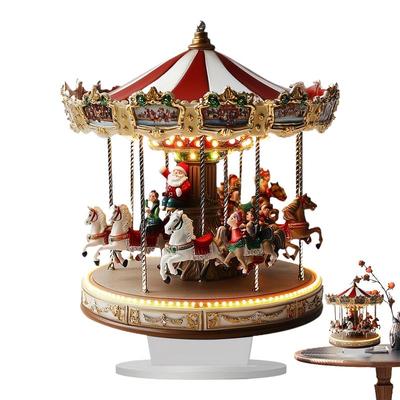 Weihnachten Fröhliches Karussell 2D Weihnachtsszene Festivaldeko Schlafzimmer Büro Schreibtisch Ornamente Heimdekoration Weihnachtsgeschenke