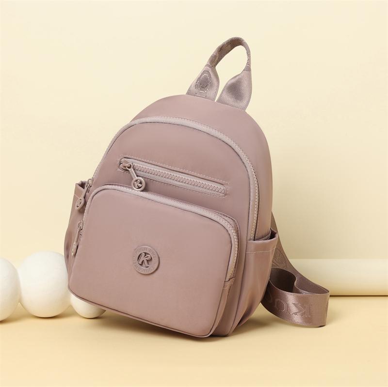 Mini Zaino da Donna Leggero in Nylon Piccolo Zaino Giornaliero con Tasche Multiple per Viaggio Lavoro