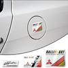 Für Mitsubishi Ralliart Lancer 10 9 EX Outlander ASX L200 3D Aluminium Autoaufkleber Emblem Karosserie Kofferraum Heck Aufkleber Zubehör