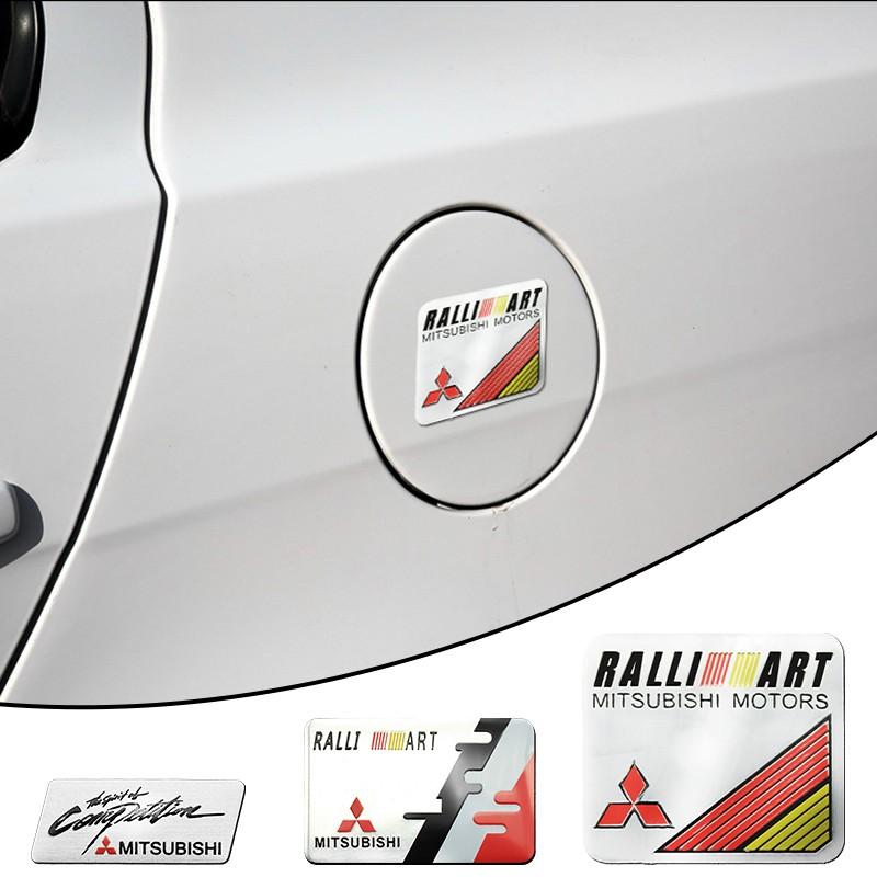Für Mitsubishi Ralliart Lancer 10 9 EX Outlander ASX L200 3D Aluminium Autoaufkleber Emblem Karosserie Kofferraum Heck Aufkleber Zubehör