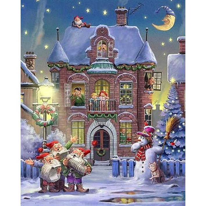 

Полная круглая алмазная живопись Пейзаж Алмазная мозаика Мультфильм Картина Вышивка Ремесленные украшения для дома 30x40CM