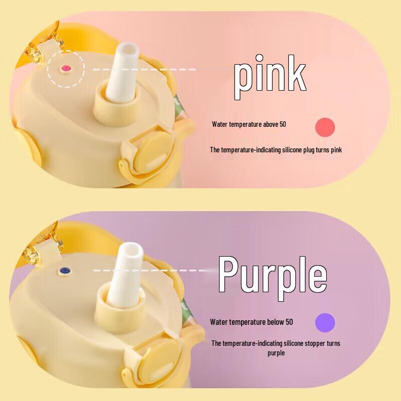 FUGUANG Stal nierdzewna 316L Duża pojemność Izolowana Butelka na wodę ze słomką