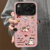 Pointed hat cat is suitable for Apple 17promax cartoon cute iPhone16Pro lens all-inclusive 15 two-in-one.