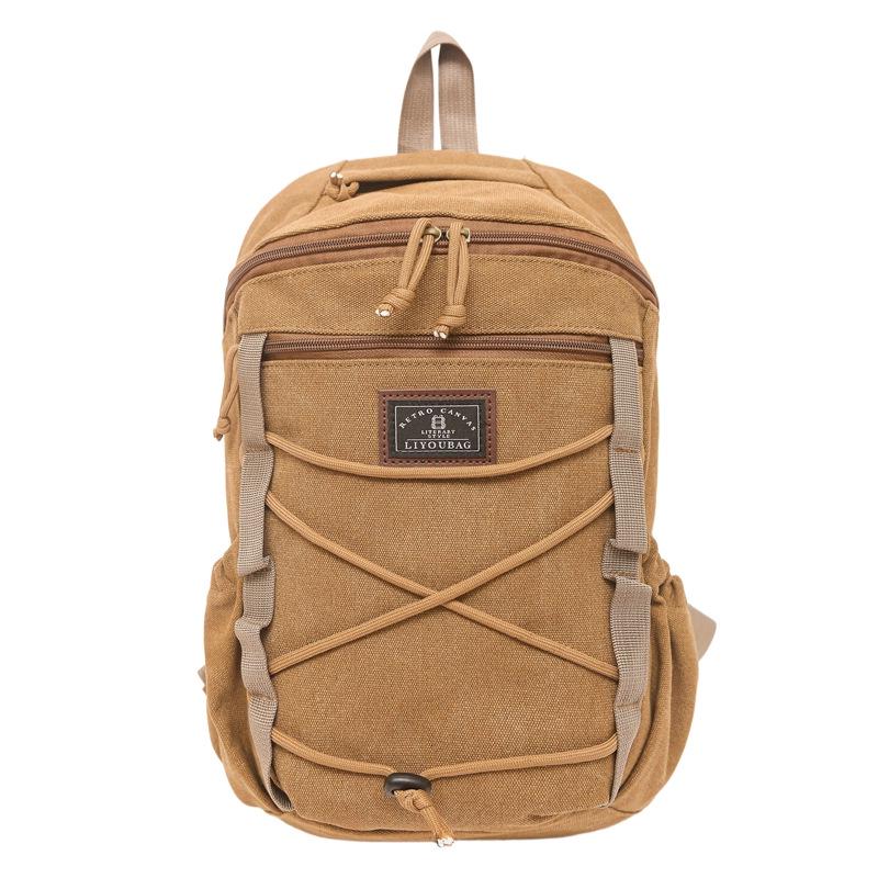 

Многофункциональный модный рюкзак большой вместимости для студентов коричневый